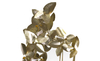 Enchanted Garden Gold Leaf Wall Sconce with Cascading Chain Accents, Perfect for Romantic And Magical Ambiance
