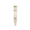 Modern Gold Wall Sconce with Tiered Crystal Rods, Perfect for Sleek And Elegant Lighting Solutions