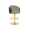 Factory Direct Mirrored Stainless Steel Base Swivel Bar Stool for Bars, KTV, Hotels, Villas, And Kitchens