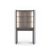 Modern Stylish Multi-Functional Wine Cabinet with LED Lighting, Freestanding Wine Cellar And Display Cabinet for Living Room