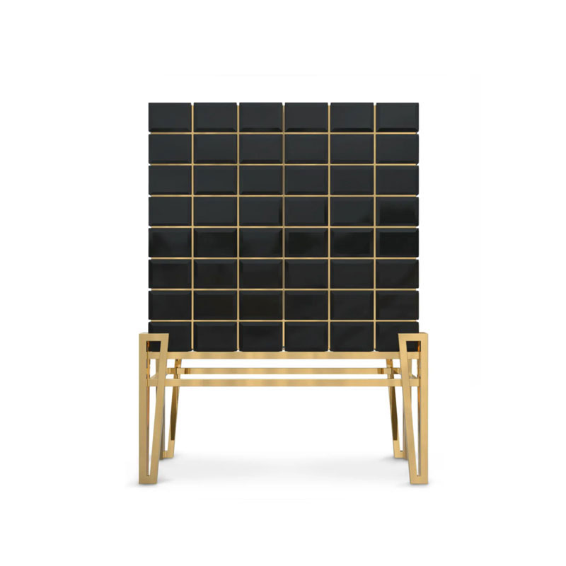 Hot-Selling Modern Creative Grid Wine Storage Cabinet, Multi-Functional Display And Wine Glass Storage for Living Room