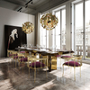 Modern Light Luxury Villa Designer Dining Table – Creative Marble Dining Table for 4-8 Seats – Elegant Restaurant Dining Table, Durable And Easy-to-Clean