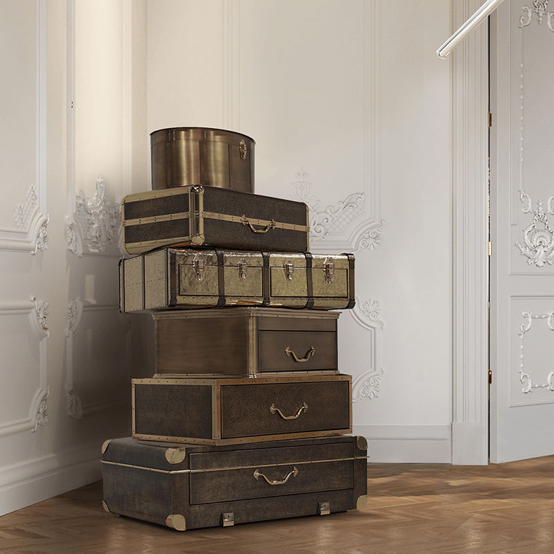Vintage Decorative Creative Suitcase-Style Wine Cabinet, Storage Cabinet for Living Room, Wardrobe, And Sideboard