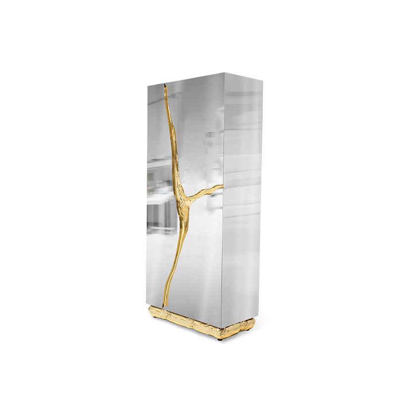 Factory Customizable Y-Shaped Stainless Steel Wine Cabinet for Dining Room, Multi-Functional Storage And Display Rack for Wine And Accessories