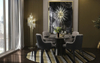 Sleek Multi-Arm Floor Lamp with Gold Accents And Clear Glass Tubes for Contemporary Home Lighting