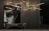 Sleek Minimalist Pendant Lamp with Crystal Glass Tube And Gold-Plated Brass Ring for Modern Spaces