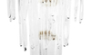 Elegant Crystal Pendant Light with Gold Accents And Cascading Design for Luxurious Home Illumination