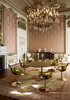 Factory Wholesale Luxury Stainless Steel Dining Table with Gold-Plated Top, Large Villa Banquet Table for Dining Room And Living Room