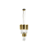 Luxurious Pendant Lamp Crafted From Gold-Plated Brass And Crystal Glass for Elegant Home Design