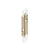 Contemporary Gold And Clear Glass Wall Lamp with Artistic Design, Perfect for Adding A Touch of Elegance To Any Room