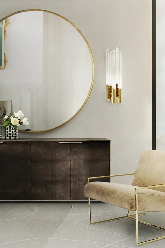 Chic Gold And Clear Glass Wall Lamp with Contemporary Multi-Tube Design, Ideal for Adding A Stylish Touch To Any Room