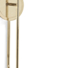 Sleek Gold And Clear Glass Wall Sconce with Minimalist Vertical Design, Ideal for Modern And Streamlined Interiors