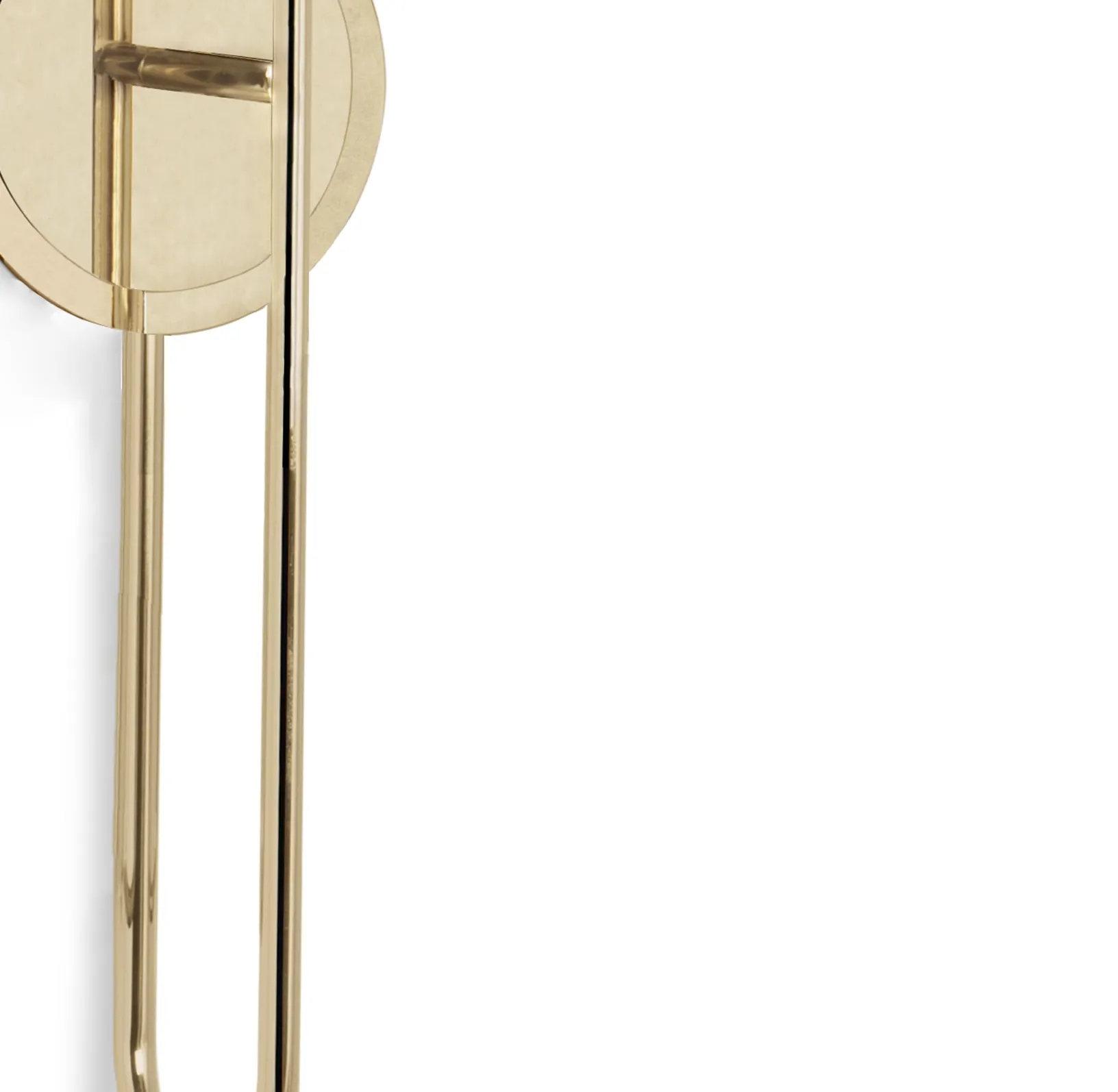 Sleek Gold And Clear Glass Wall Sconce with Minimalist Vertical Design, Ideal for Modern And Streamlined Interiors