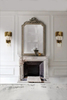Opulent Gold And Clear Crystal Wall Lamp with Luxurious Tiered Design, Ideal for Sophisticated Ambient Lighting in Elegant Spaces