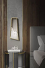 Artistic Gold Framed Wall Lamp with Wave-Inspired Marble Accent, Ideal for Modern And Elegant Environments