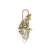 Nature-Inspired Gold Leaf Wall Sconce with Cascading Accents, Perfect for Adding A Touch of Whimsy And Elegance
