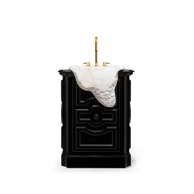 New Arrival Designer Wash Basin with Drawer Vanity, Luxury Bathroom Sink for Hotels And Clubs