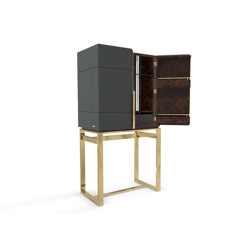 New Modern Minimalist Home Wine Display Cabinet, Multi-Layer Storage Wine Cellar And Anti-Slip Bar Cabinet for Living Room