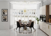 Luxury Marble Top Dining Table for Kitchen And Villa Dining Rooms, Elegant Banquet And Gathering Table for Meals And Parties