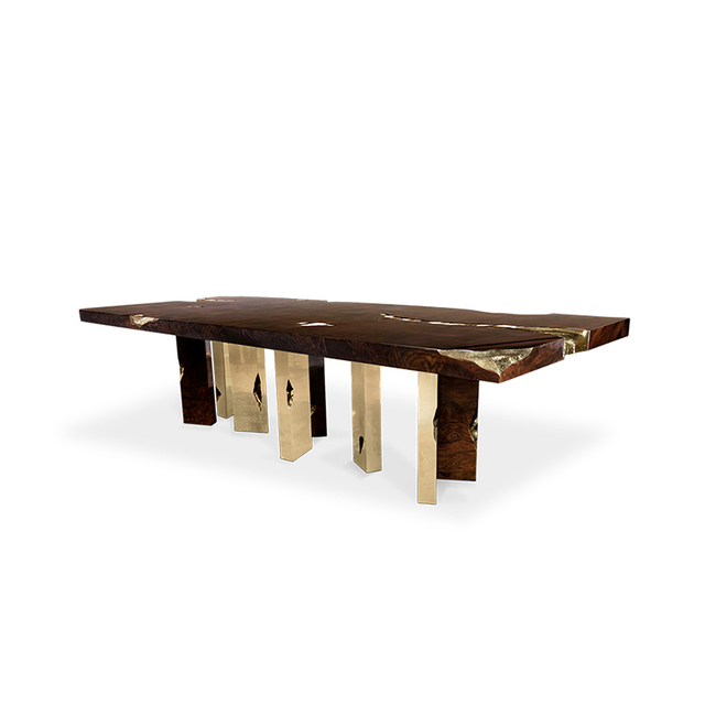 Modern Light Luxury Villa Designer Dining Table – Creative Marble Dining Table for 4-8 Seats – Elegant Restaurant Dining Table, Durable And Easy-to-Clean