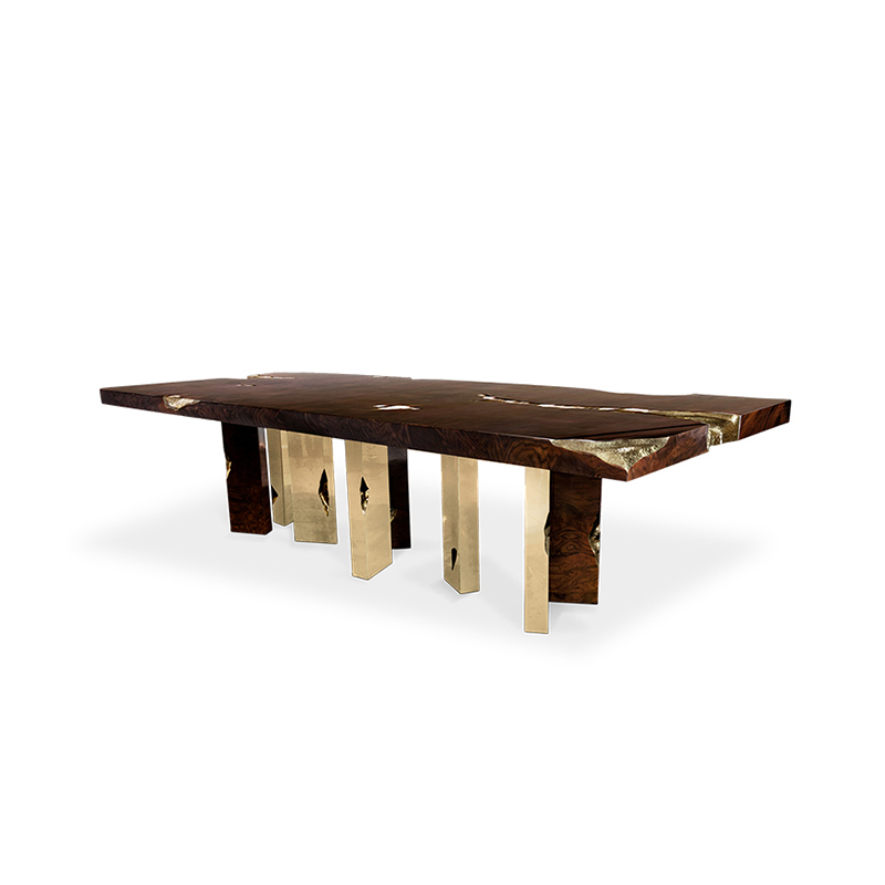 Modern Light Luxury Villa Designer Dining Table – Creative Marble Dining Table for 4-8 Seats – Elegant Restaurant Dining Table, Durable And Easy-to-Clean