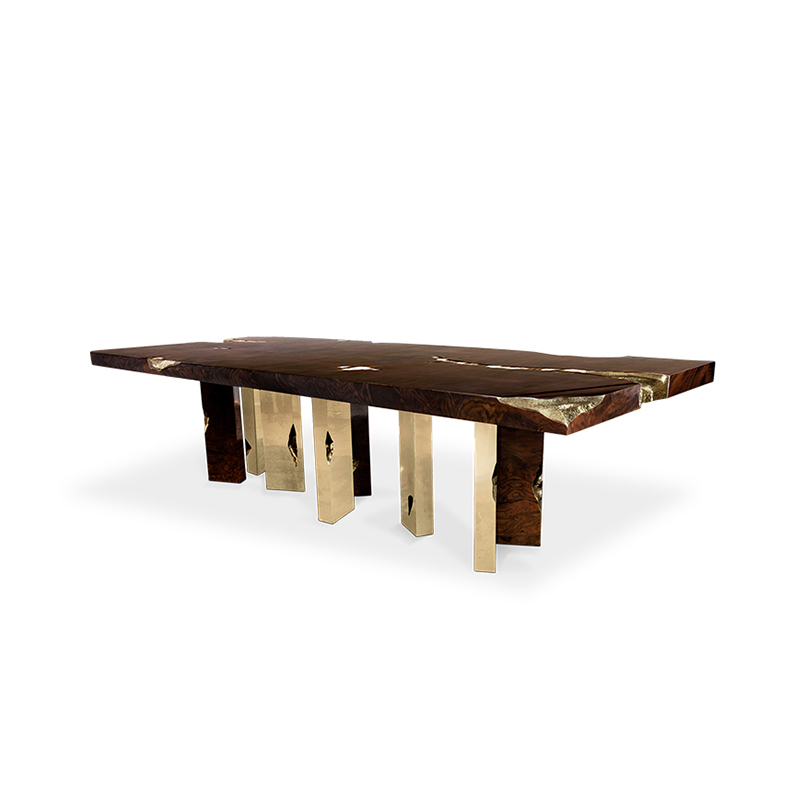 Modern Light Luxury Villa Designer Dining Table – Creative Marble Dining Table for 4-8 Seats – Elegant Restaurant Dining Table, Durable And Easy-to-Clean