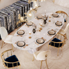 Italian Minimalist Sintered Stone Dining Table with Artistic Corners, Perfect for Living Room Banquets And Small Apartments