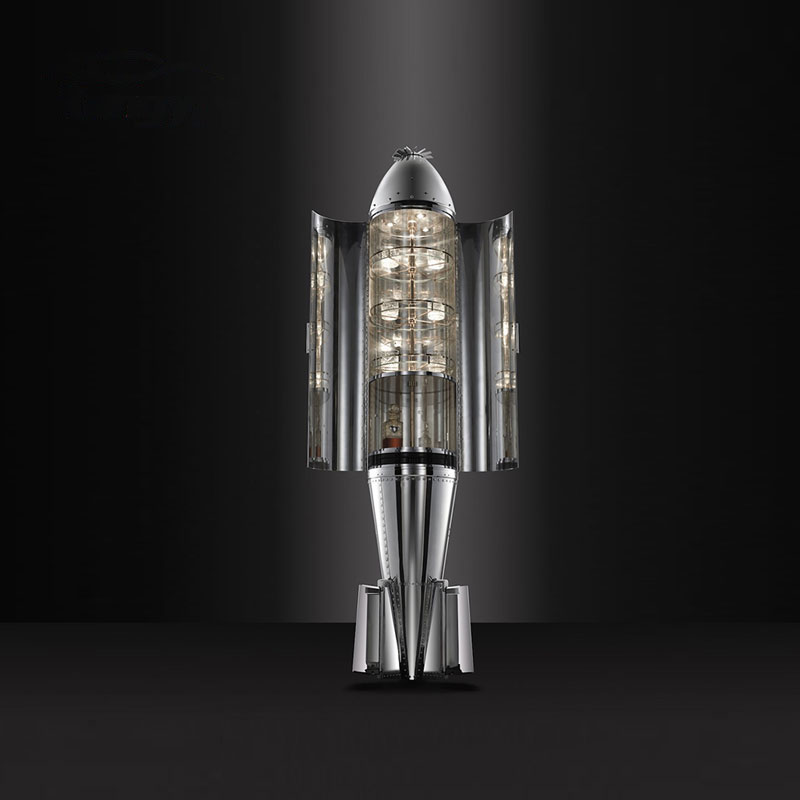 Creative Rocket-Shaped Wine Cabinet for Living Room, Large-Capacity Multi-Functional Wine And Bar Storage, Home Bar Display And Ice Wine Cabinet