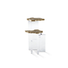 High-End Creative Living Room Coffee Table, Modern Luxury Sofa Side Table with Heat-Resistant And Waterproof Marble Top, Durable Small Table for Contemporary Homes