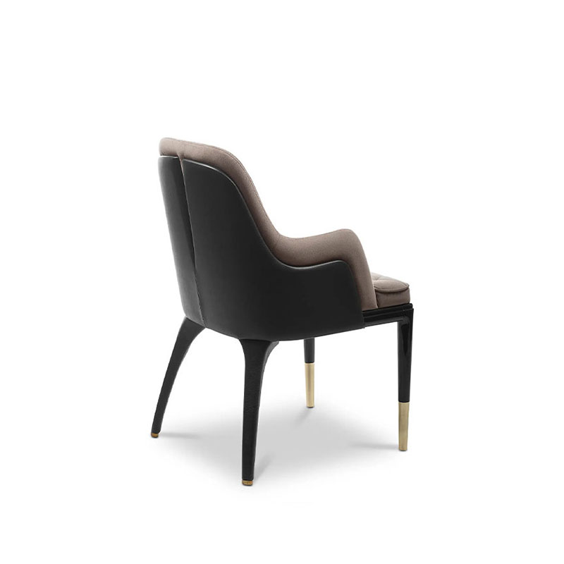 Factory Direct Luxury Villa Dining Chair with Comfortable Cushion, Elegant Dining And Vanity Chair for Home And Bedroom