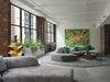 Factory Direct Minimalist L-Shaped Sectional Fabric Sofa for Living Room, Hotel Conference, And Lounge Areas