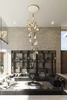 Artistic Gold And Glass Chandelier with Geometric Design for Unique Home Lighting