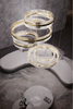 Modern Multi-Tier Crystal Chandelier with Gold Accents for Elegant Home Lighting