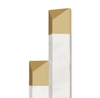 Minimalist Alabaster And Gold Vertical Wall Light for Modern Home Illumination