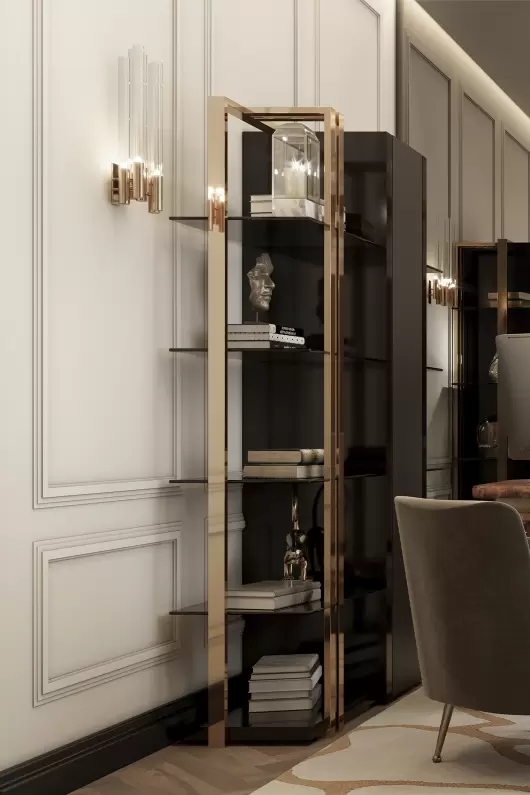 Chic Gold And Clear Glass Wall Lamp with Contemporary Multi-Tube Design, Ideal for Adding A Stylish Touch To Any Room