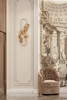Nature-Inspired Gold Leaf Wall Sconce with Cascading Accents, Perfect for Adding A Touch of Whimsy And Elegance