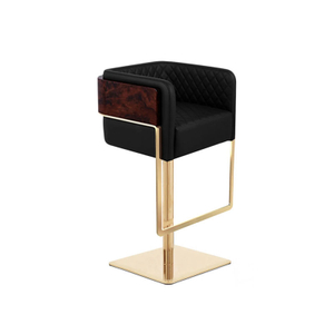 Wholesale Hot-Selling Luxury Gold-Plated Stainless Steel Bar Stool, High-Stool Dining Chair for KTV, Bars, Lounges, And Tea Shops