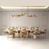 Modern Light Luxury Villa Designer Dining Table – Creative Marble Dining Table for 4-8 Seats – Elegant Restaurant Dining Table, Durable And Easy-to-Clean