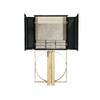 European Luxury Gold-Plated Stainless Steel Diamond-Shaped Wine Cabinet, Large-Capacity Wine Storage for Villas, KTV, And Dining Room Bars