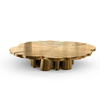 Modern Round Coffee Table Set – Luxury Gold Stainless Steel Coffee & Side Tables for Living Room