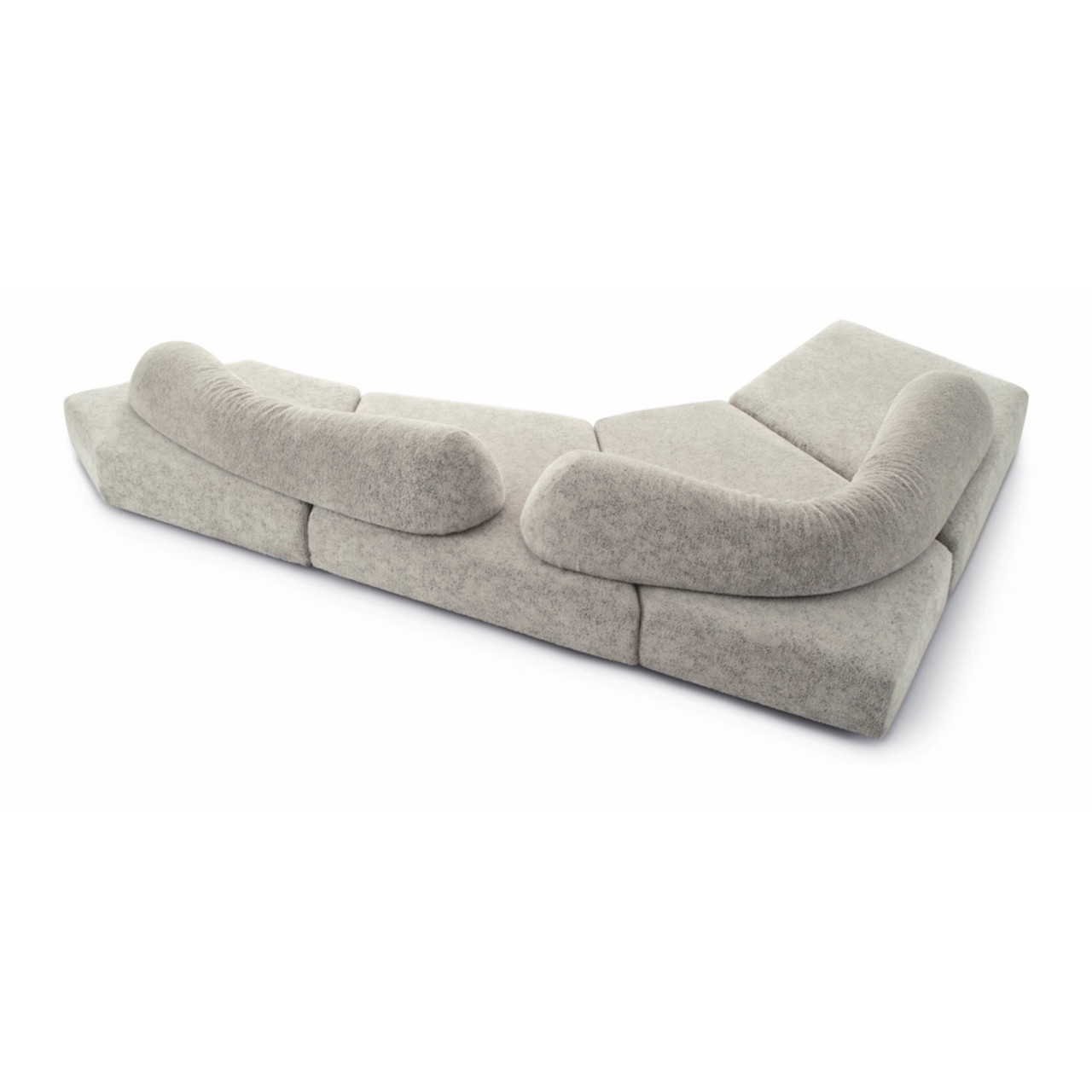 Factory Direct Minimalist L-Shaped Sectional Fabric Sofa for Living Room, Hotel Conference, And Lounge Areas