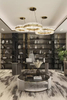 Elegant Gold And Crystal Round Pendant Light with Modern Layered Design, Ideal for Enhancing Style And Sophistication in Dining Rooms And Living Spaces