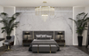 Elegant Gold And Crystal Multi-Tiered Pendant Light with Contemporary Design, Perfect for Enhancing Sophistication in Dining Rooms And Modern Spaces