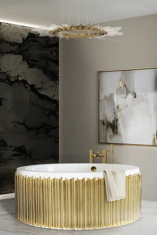 Sleek Gold And Clear Glass Pendant Light with Dramatic Starburst Design, Ideal for Creating A Striking Focal Point in Modern Interiors