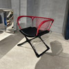 Light Luxury Metal Leg Dining Chair with Back and Armrest – American Cafe Restaurant Chair for Dining, Bar, or Lounge – Modern Bar Chair, Stylish and Comfortable Seating, Durable Metal Frame – Perfect