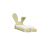 Dreamy Rabbit Bed for Princess Bedrooms – High-Elastic Sponge And Solid Wood Frame Silent Anti-Mite Flat Bed for Girls