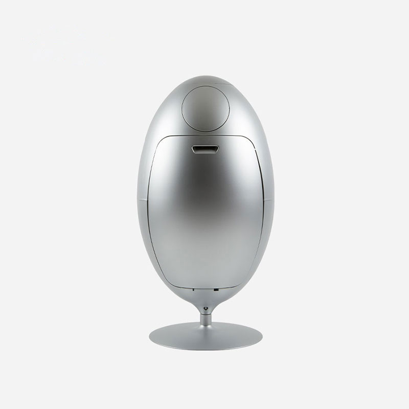 European Creative Multi-Layer Egg-Shaped Wine Cabinet with Hidden Storage, Non-Slip Shelves for Home Bar Or Living Room