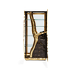 Luxury High-Quality Wood Veneer Bar Cabinet, Unique Design Freestanding Large Capacity Wine Display And Storage Cabinet