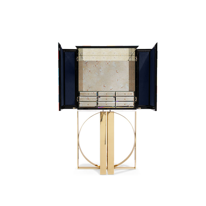 European Luxury Diamond-Shaped Wine Cabinet with Gold-Plated Stainless Steel Base, Large Wine Storage for Villas, KTV, And Home Bars