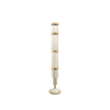Sleek Tall Crystal Floor Lamp with Gold Accents And Geometric Design for Contemporary Home Lighting